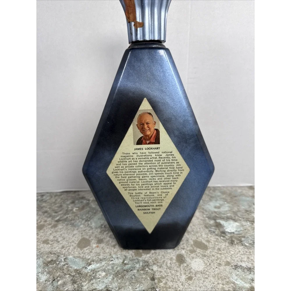 Beam's‎ Choice 1978 SAILFISH by J.Lockhart collectable Decanter / Bottle, empty